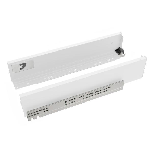 Slim T-box 4D комплект ящика 450мм, цвет белый, боковины h94мм, направляющие плавного закрывания, для ДСП 16мм