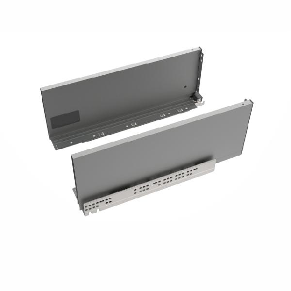 Slim T-box 4D комплект ящика 550мм, темно-серый, боковины h180мм, направляющие плавного закрывания, для ДСП 16мм