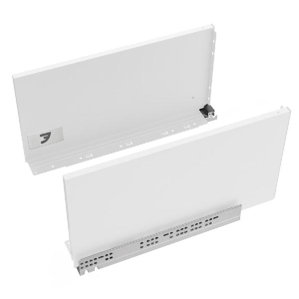 Slim T-box 4D комплект ящика 450мм, цвет белый, боковины h244мм, направляющие плавного закрывания, для ДСП 16мм
